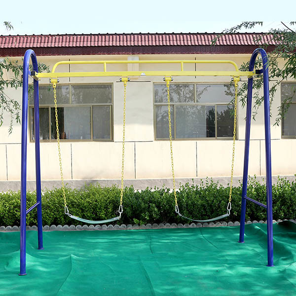 Galvanized Steel Outdoor Fitness Equipment , Commercial Playground Swing Sets