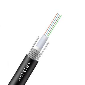 Cheap GYXTW 9 125 OS2 Single Mode Fiber Optic Cable , Fiber Network Cable For Aerial for sale