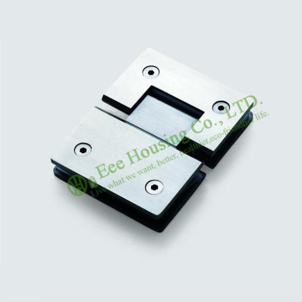 Stainless Steel 180 Degree Shower Door Hinge,Glass To Glass 180 degree Glass clamp,Satin