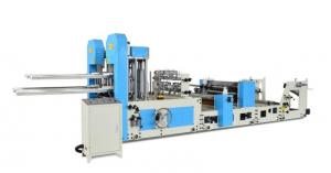 China 1/4 1/6 1/8 Napkin Folding Machine With Embossing Function Glue Lamination on sale