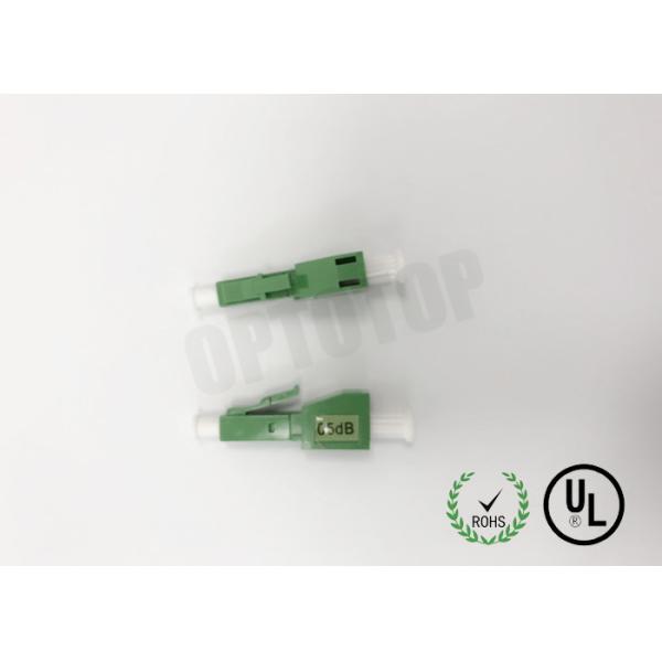 LC Male To LC Female APC Fiber Optic Attenuator Single Mode 0-30dB Green house