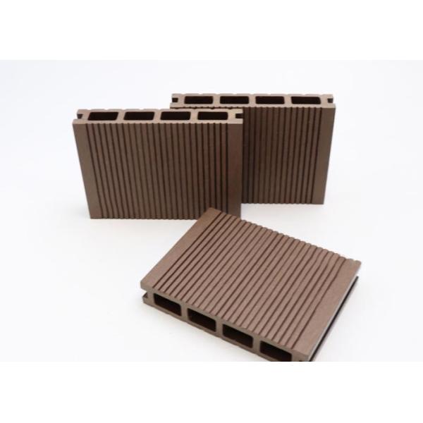 Fireproof WPC Floor Decking Wood Grain Waterproof Outdoor Composite