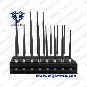 Multi-bands 14 Channels  Cellular Cell Phone Signal Jammer WiFi Blocker UHF VHF 3G  4G Phone Signal Jammer