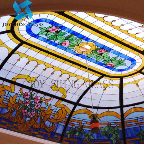 Anti UV Church Stained Glass Customized Size Thickness Shape Color