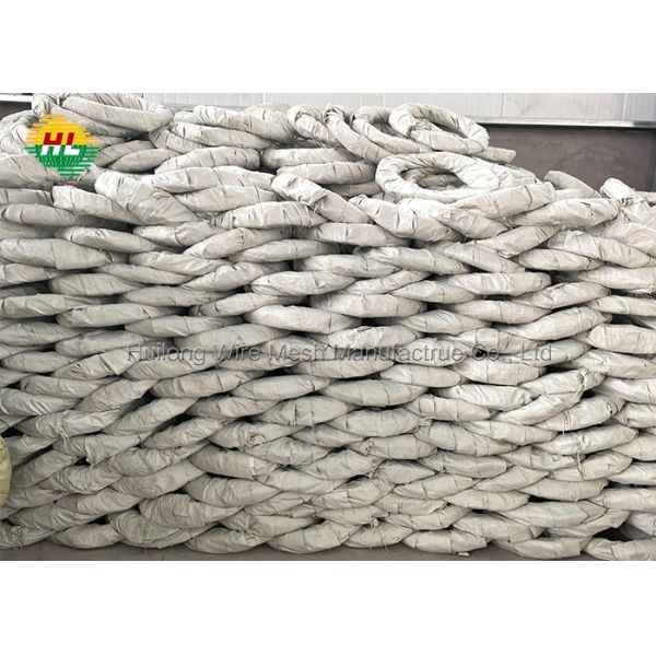 Galvanized Razor Wire Fence Stretched Barbed Wire Coils Weather Resistant Garden Fence Concertina