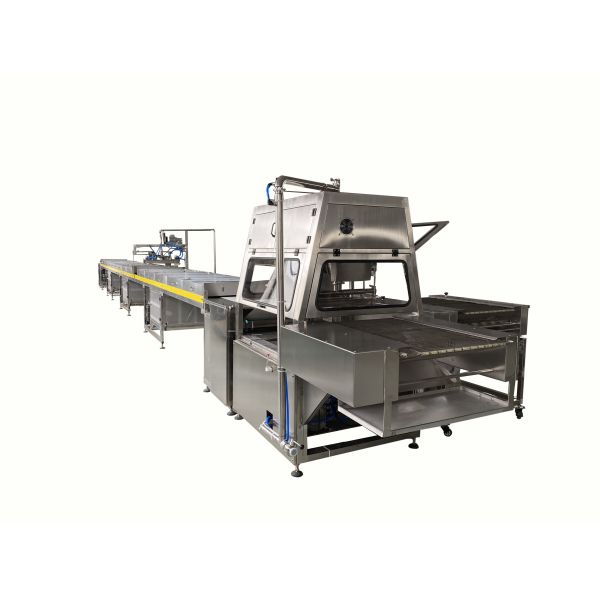 Industrial Freezing Tunnel Chocolate Enrober Line