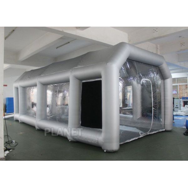 Outdoor Inflatable Spray Booth With Two Blowers Removeable Filter