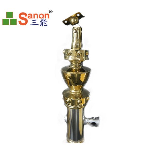 Luxury Type Golden Stainless Steel Staircase Railing Construction Decoration