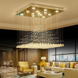 Cheap Hardwired Contemporary Crystal Chandelier Ceiling Light 82-265 Volts for sale