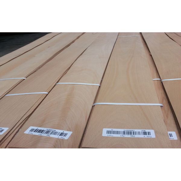 Natural Crown Cut Steamed Beech Sliced Veneer C grade For Furniture