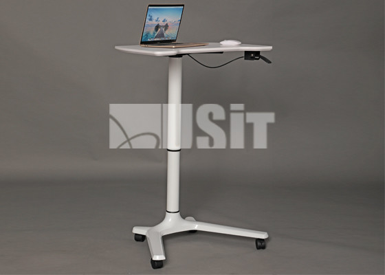 Metal Hand Lift Stand Adjustable Height Office Writing Desk