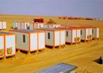 Windbreak Storage Container Houses , Flat Pack Storage Container In Desert