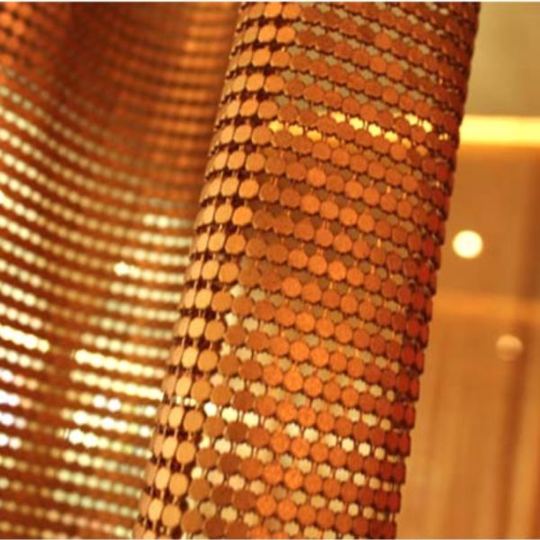 Shimmering Woven Metallic Fabric Curtains Eco Friendly JDW-G01