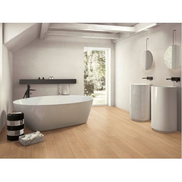 Beige Wood Grain Porcelain Tile 150x900mm 0.05% Absorption