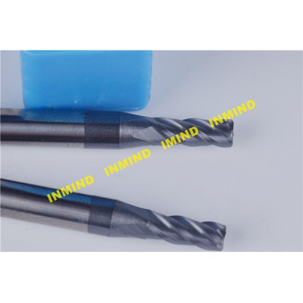 AlTin Coating 3mm 4mm R0.2 Corner HRC55 Corner Radius end mill Standard Length ,