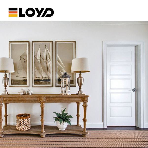 Custom Waterproof Glass French Doors Wood Finish Aluminium For House