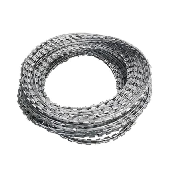 Hot Selling Type Razor Wire Fence Galvanized Barbed Wire Concertina Coil For Outdoor Security