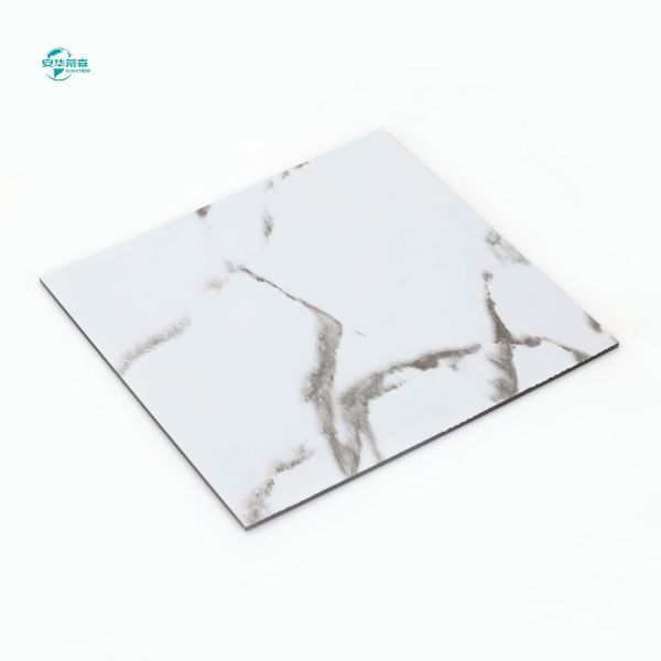 Certified Glossy / Matte Marble Grain Metal Composite Panels For Both Interior And Exterior Design