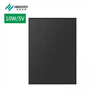Cheap Highfly EU Warehouse Hot Sale 10W/5V Solar Panel Solar Panel Price Is Black Type For Solar Panels System for sale