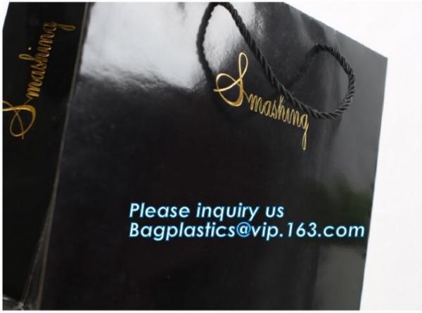 Fancy Customized 2 Colors Printed Luxury Paper Shopping Bag With Twisted Paper Handle,Shopping Bag with Logo Cheap Price