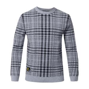 Cheap Breathable Mens Knit Pullover Sweater Round Neck For Autumn / Winter for sale