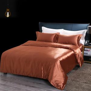 Cheap 4pcs 16mm King Size Luxury Fluffy Mulberry Silk Bedding Sheets For Home for sale