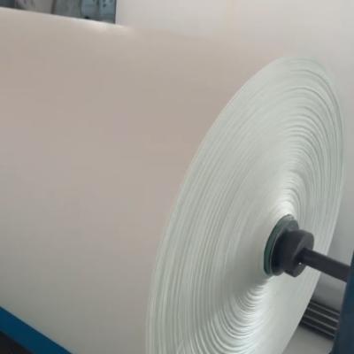 Transparent White PP Plastic Woven Bag Roll Material Suitable FIBC Fabric Manufacturing