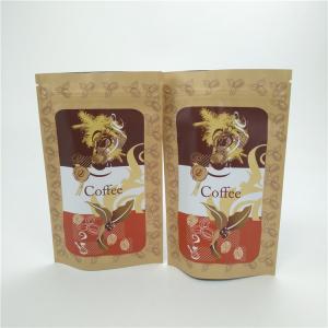 Cheap Kraft Paper Package Manufacturing Wholesale Coffee Bag Resealable Bags With Logo for sale
