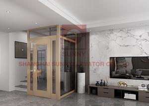 China E Frame Hoistway Residential Home Elevator Compact Home Lifts Low Maintenance Cost on sale