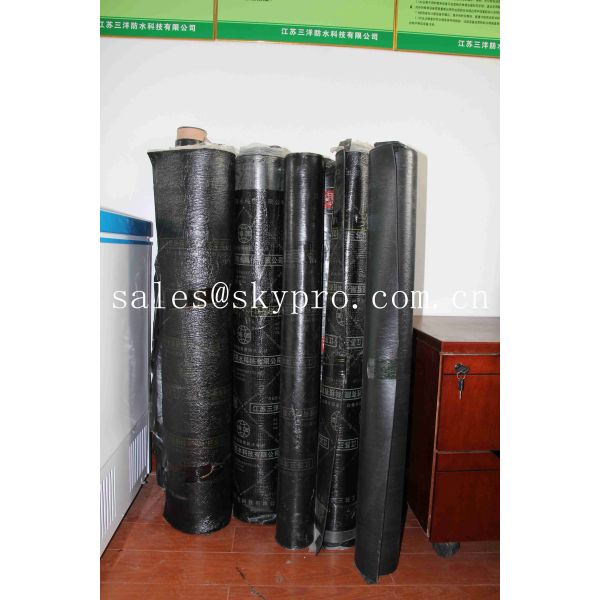 Self Adhesive Elastomeric Asphalt Rubber Sbs Modified Bitumen Roofing Membrane