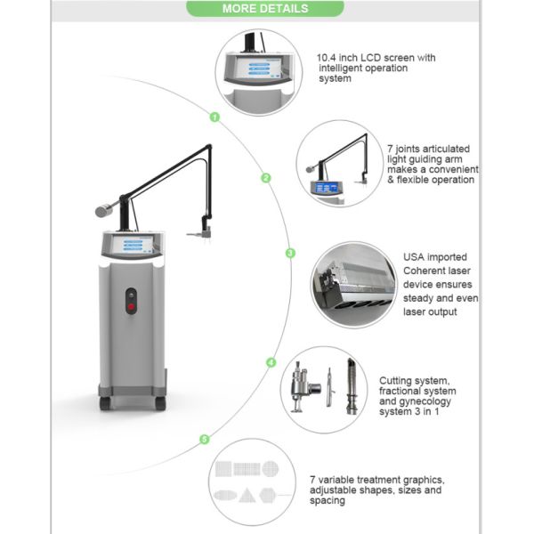New product ideas 40W medical fractional CO2 laser for Acne removal and scar removal beauty equipment