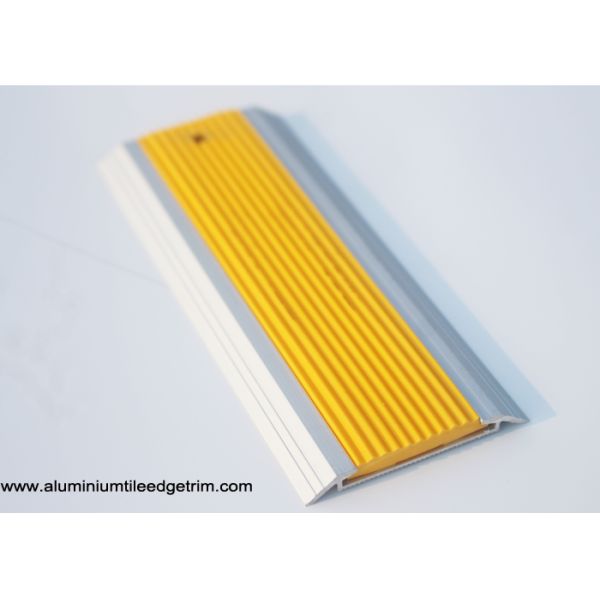 50 mm Width Flat Aluminium Door Bar Threshold Strips With Rubber Flame Retardant