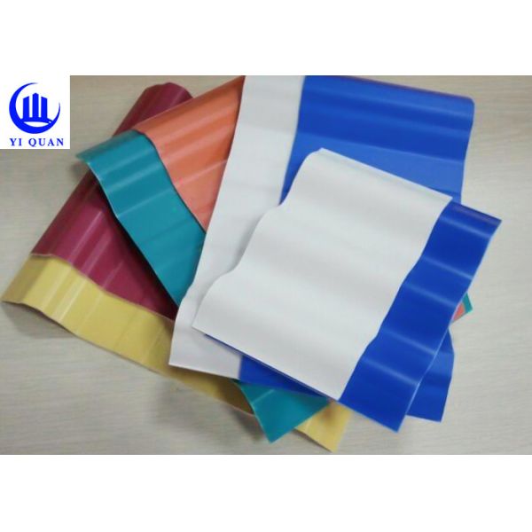 Color Durable Pvc Roof Tiles Corrosion Resistance Tiles Sound Insulation Sheets