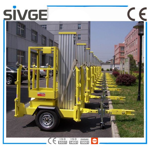 630 * 650mm Platform Mobile Elevating Work Platform 8 Meter For Auto Stations