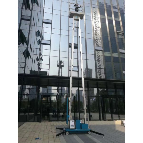 Outdoor 14 Meter Height Access Platforms Electric Scissor Lift Platform For Window Cleaning