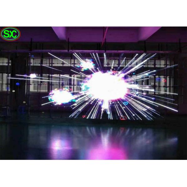 P3.91 led glass screen Hd Outdoor RGB Transparent video Glass led Screen
