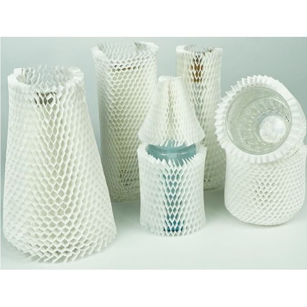 Recyclable Honeycomb Wrapping Paper Protective Cover Biodegradable Kraft Paper Mesh Cover