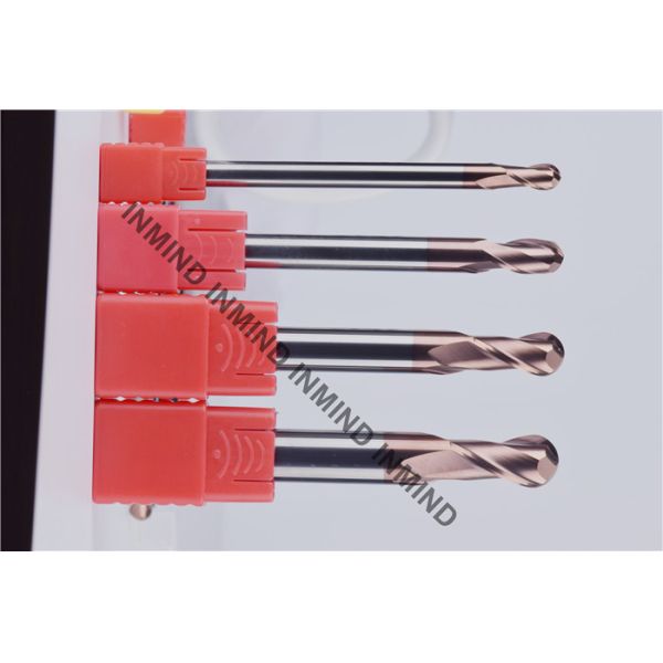 Milling Machine Tools Ball Nose Long End Mill Bits With TiSiN Coating Surface