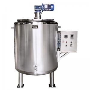 China Jacketed Heating Mixer Tank 350 Gallon Floor Cleaner Liquid Mixing Tank on sale