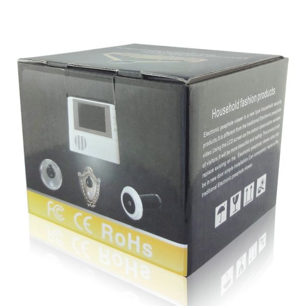 2.8 LCD Screen Digital Door Peephole Viewer Camera IR LED Night Vision Home Security Door Eye Electronic Doorbell Alarm