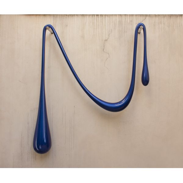 Garden Water Droplet Stainless Steel Modern Sculpture Wall Decoration