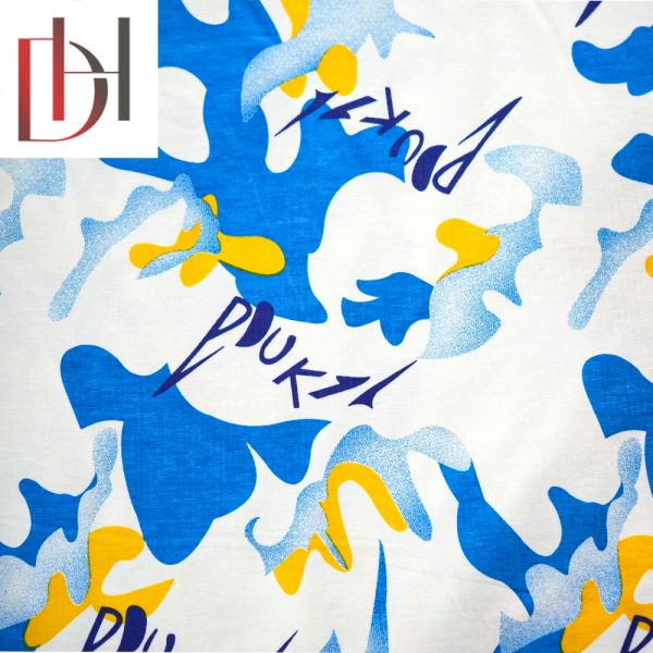 Customized High Quality 100% Polyester Fabric Dress Printed Fabric Factory