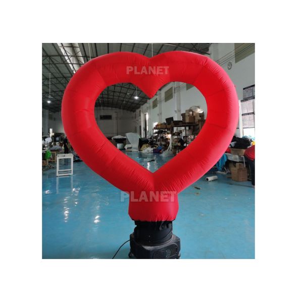 Wedding Decor Red Inflatable Advertising Balloon With Light