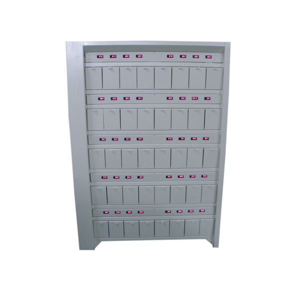 Intelligent AC 110V Miner Lamp Charger Rack 80 Units With Door Lock