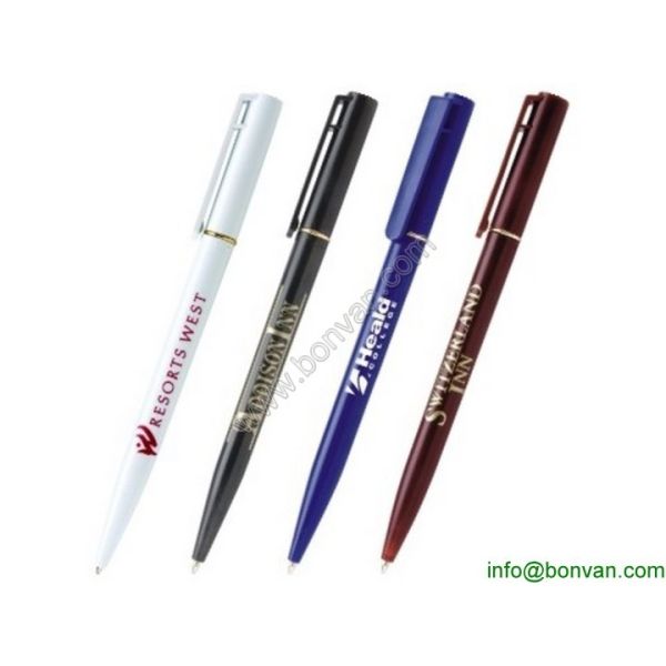 hotel plastic pen,hilton ball pen, holiday inn use chain store ball pen