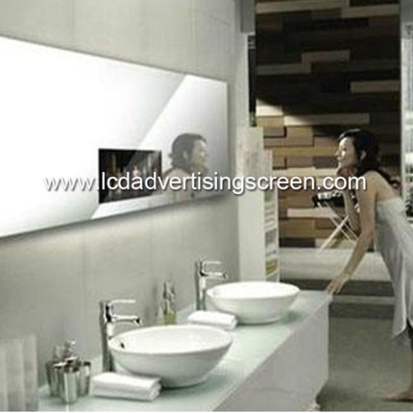 Mirror Glass Open Frame LCD Advertising Screen 13.3 Inch Android USB Or HDMI Port