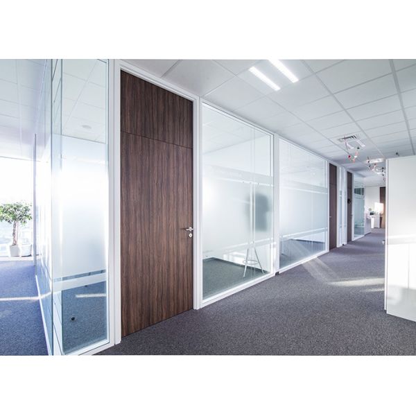 High Security Glass Partition Wall System Double-layer Design