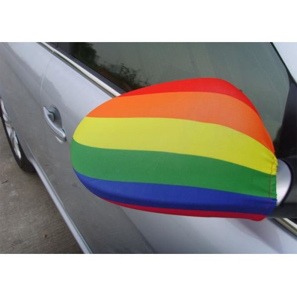 National Logo Rear View Mirror Cover , Car Mirror Socks For All Country