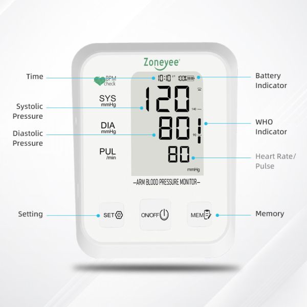 Upper Arm Blood Pressure Test Machine Digital Sphygmomanometer Household Medical Devices Blood Pressure Monitor