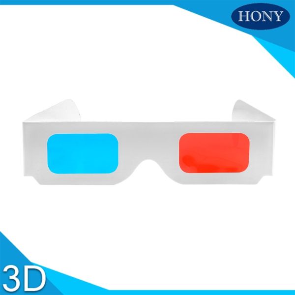 Popular anaglyph 3d glasses red cyan For Normal PC / 3D Books And 3D Magazines